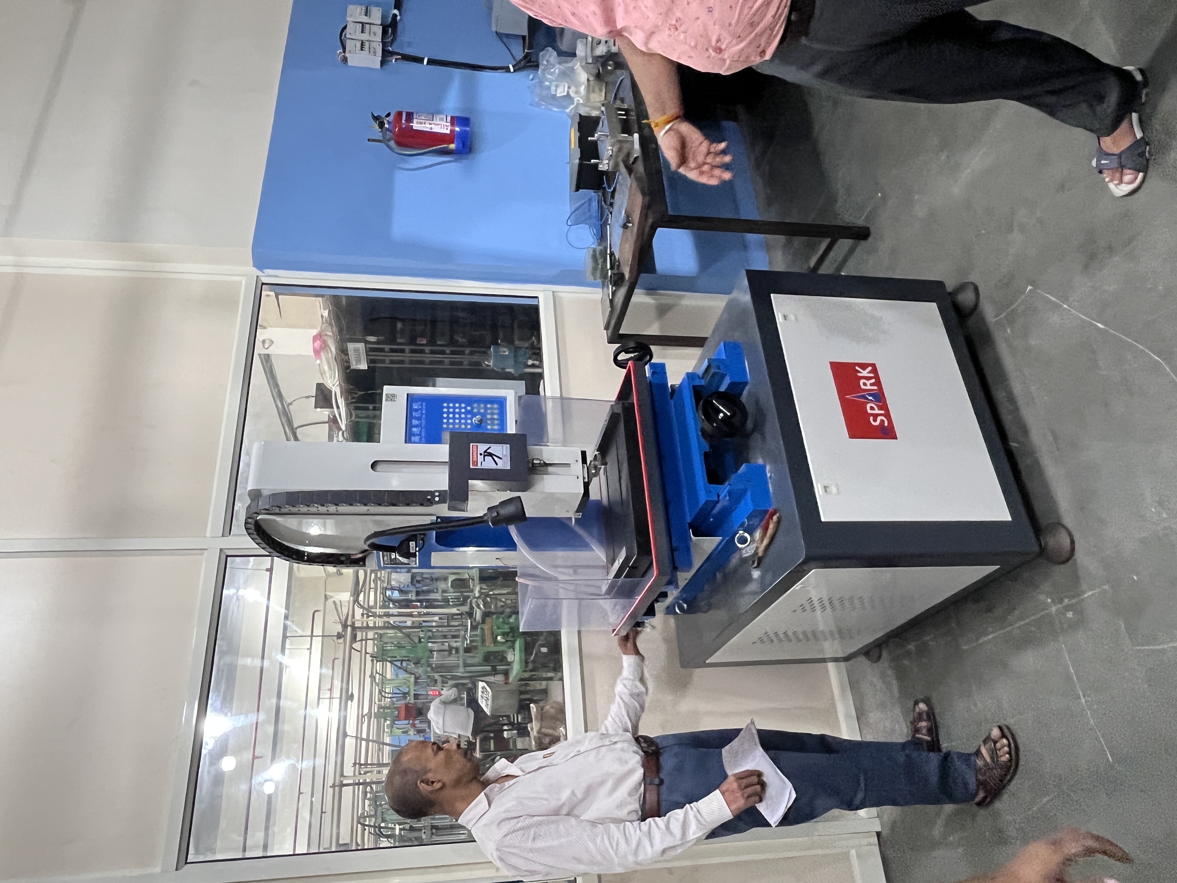 Pad printing operation on moulded watch components at Mahalaxmi Industries, Greater Noida