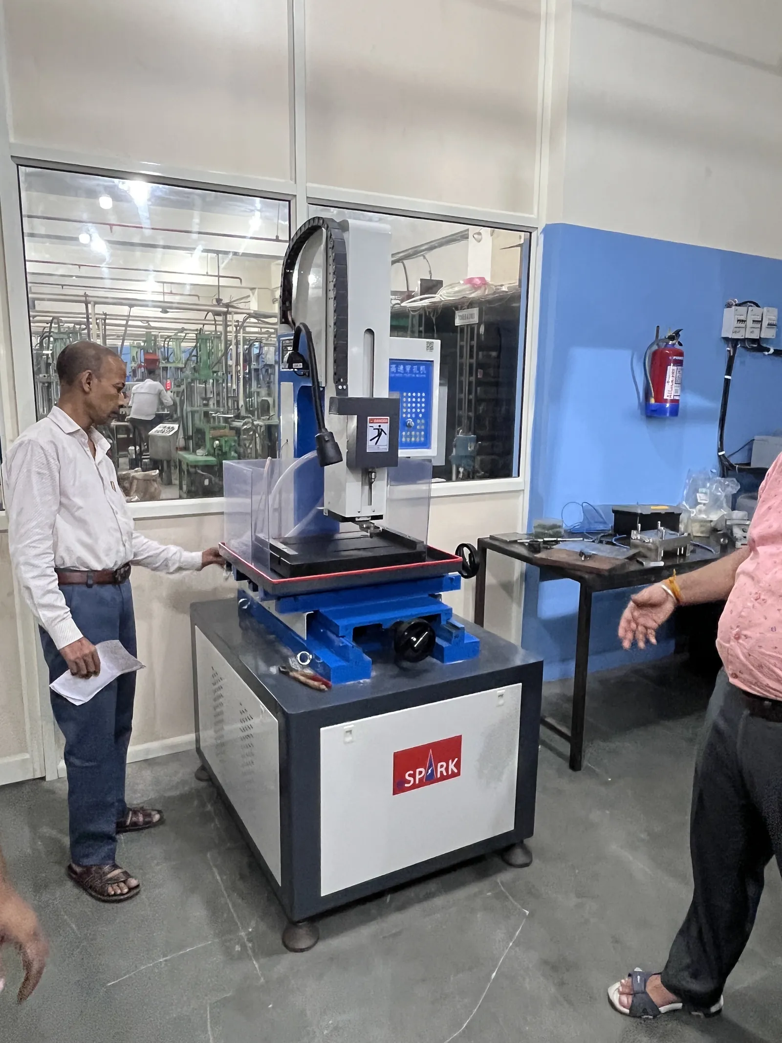 Pad printing operation on moulded watch components at Mahalaxmi Industries, Greater Noida